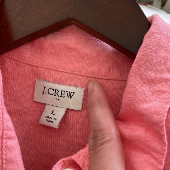 J Crew linen long sleeve lightweight button up, size L. Good condition - Picture 8 of 8
